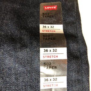 Levi 502 Stretch NWT 36x32